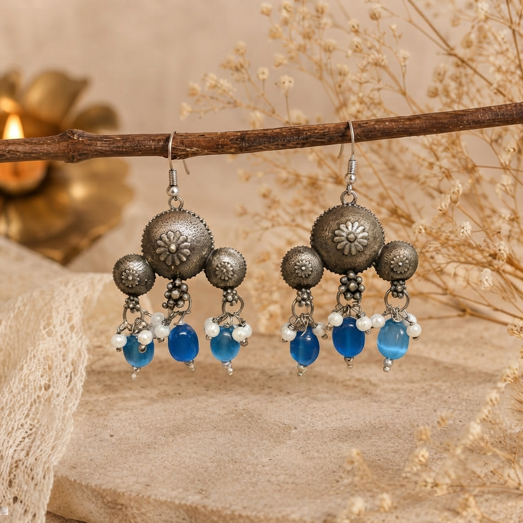 SUSHEE Antique Floral Drops
