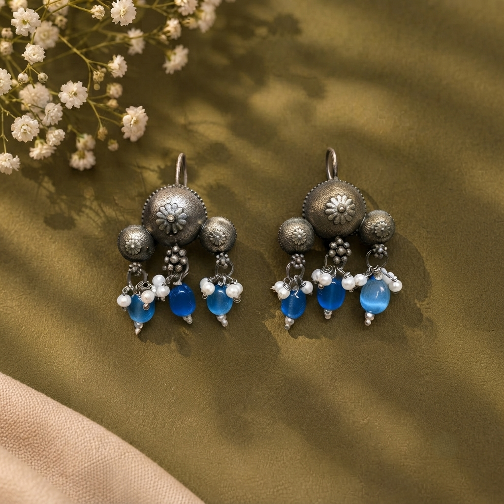 SUSHEE Antique Floral Drops