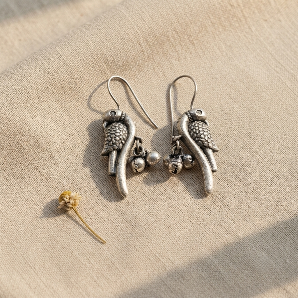 SUSHEE Vintage Parrot Jhumki