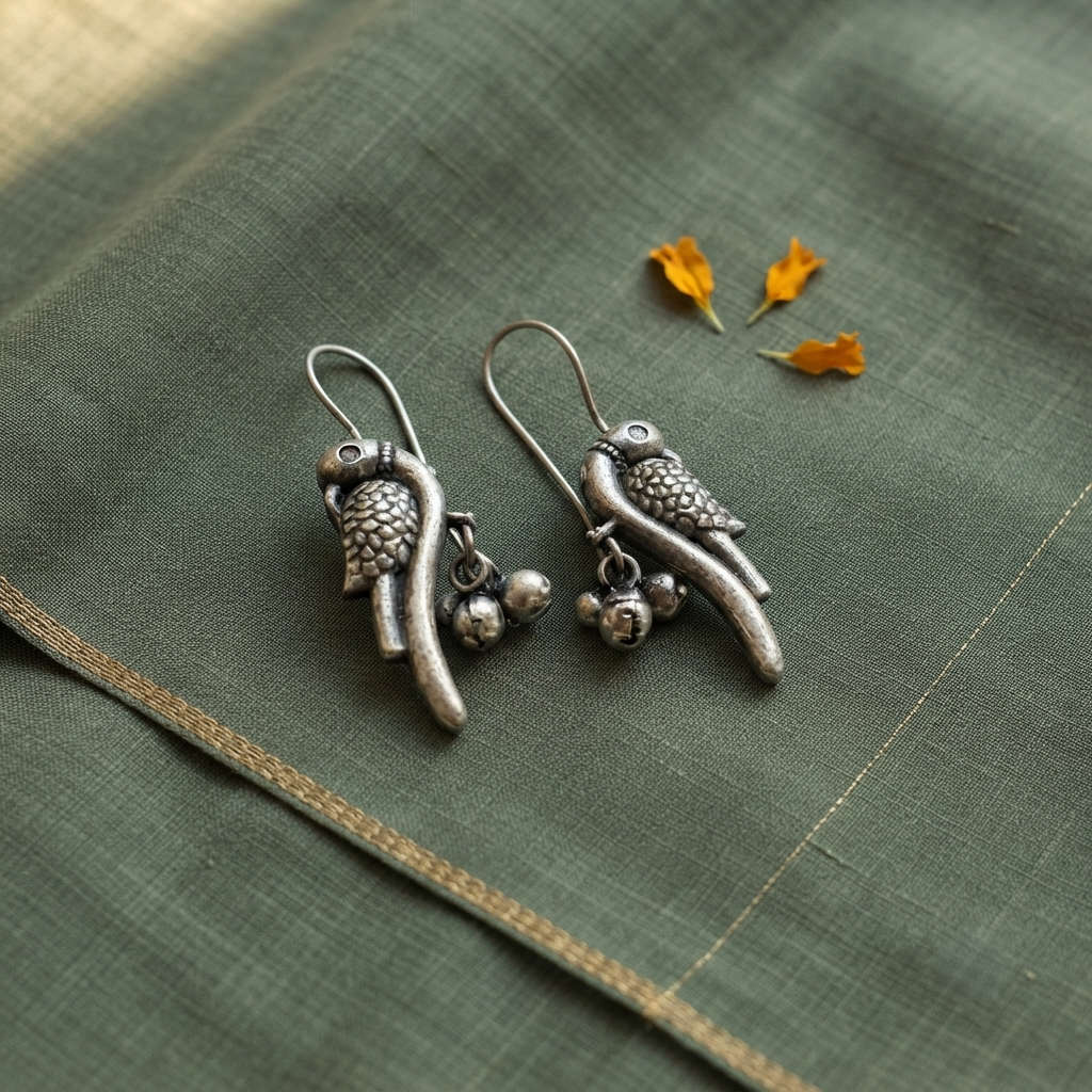 SUSHEE Vintage Parrot Jhumki