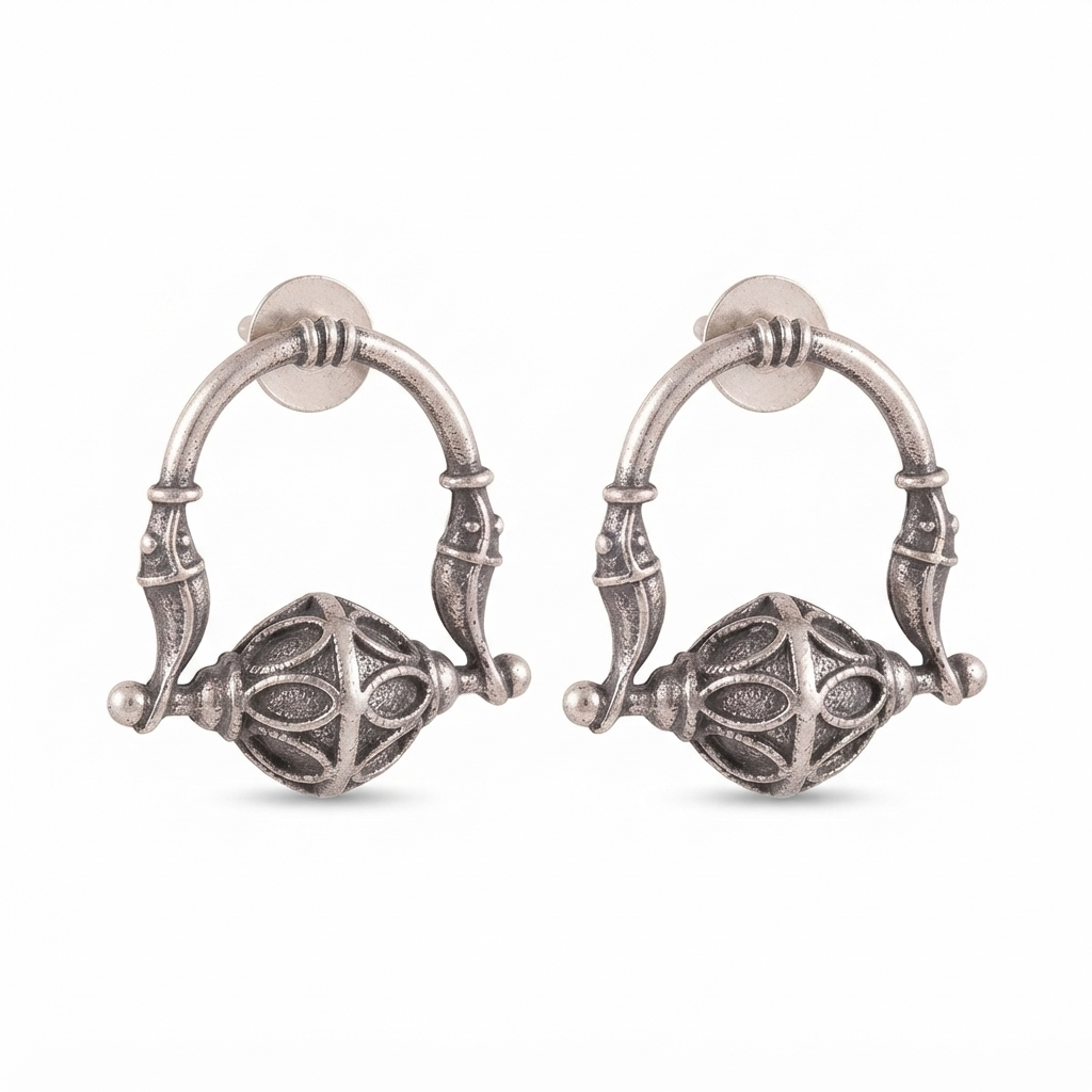 Sushee Oxidised Dandiya Hoops