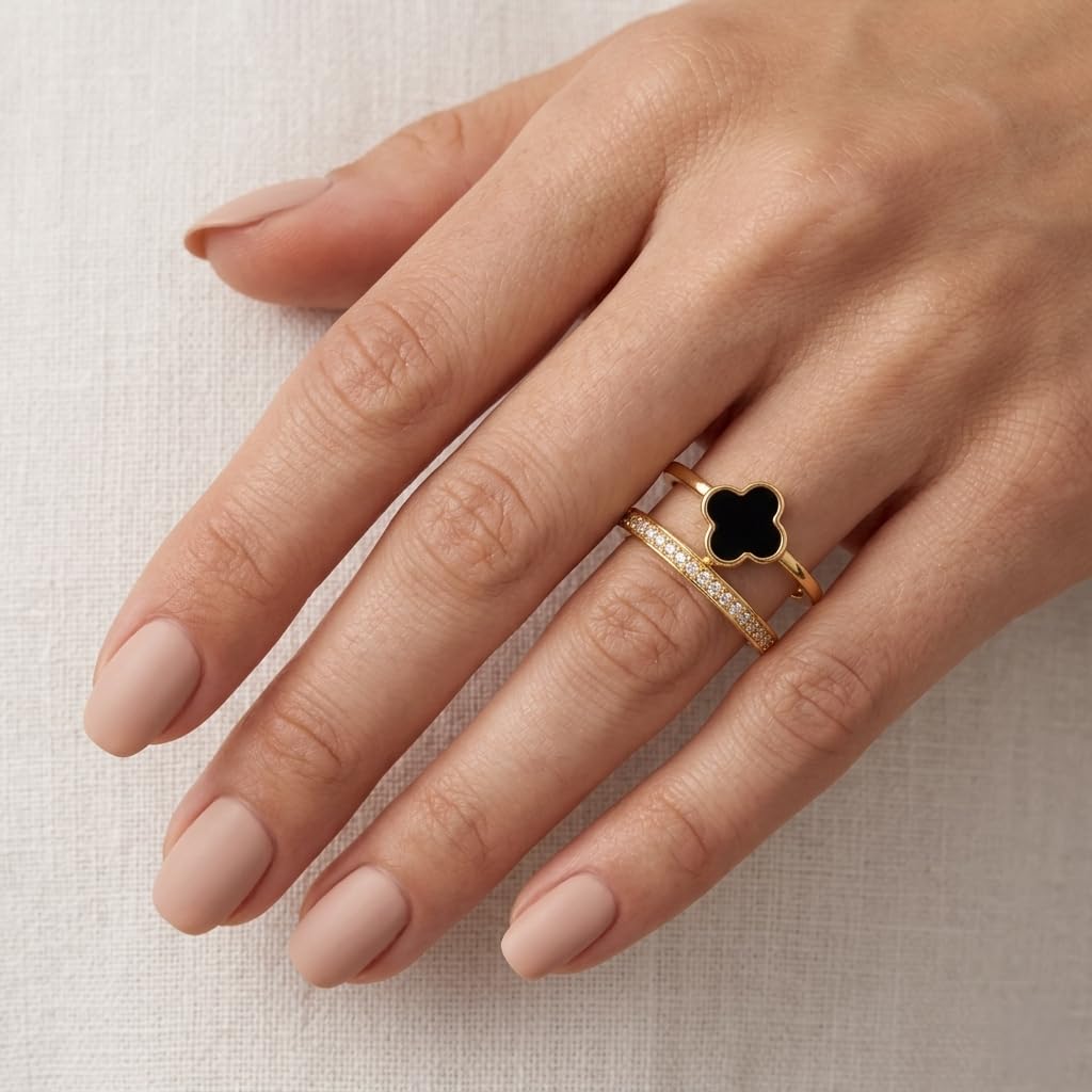 Sushee Clover Design Adjustable Ring for Women