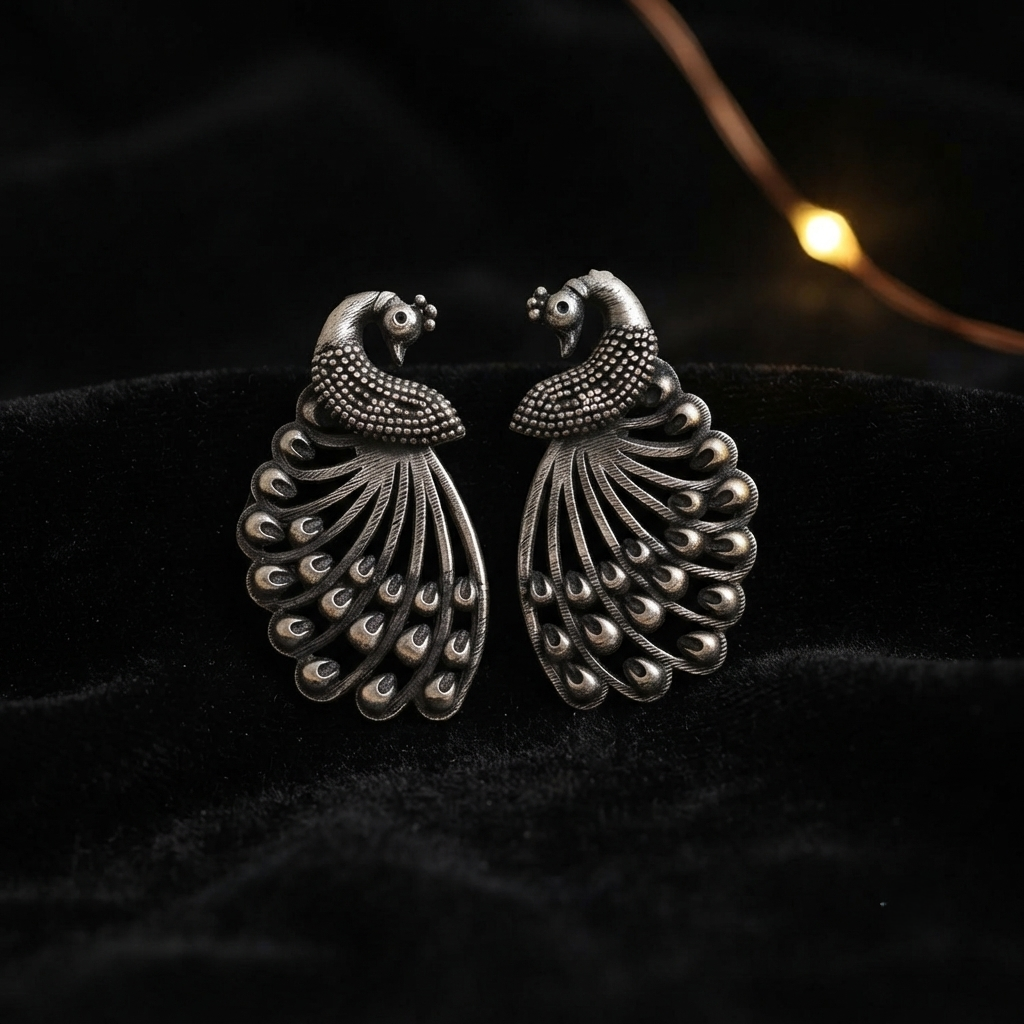Sushee Rajwada Peacock Earrings
