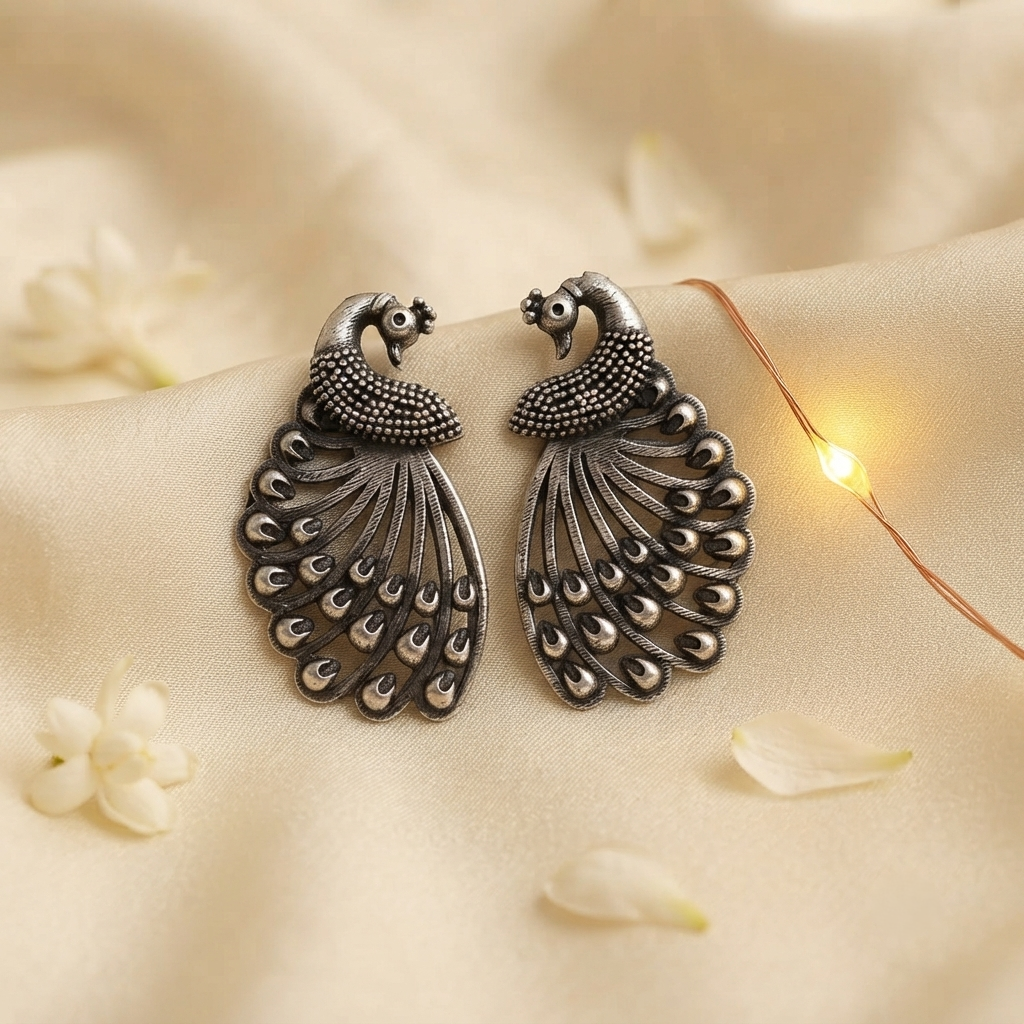 Sushee Rajwada Peacock Earrings
