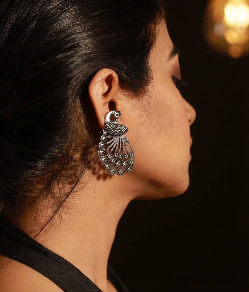 Sushee Rajwada Peacock Earrings